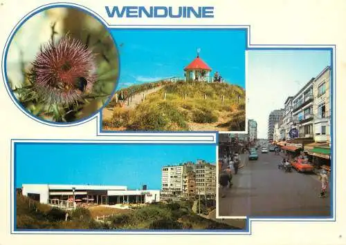 Belgium Groeten uit Wenduine several views souvenir