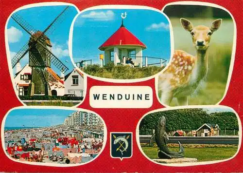Belgium Groeten uit Wenduine multi view souvenir
