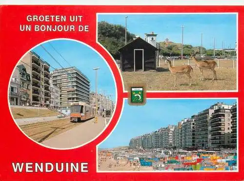 Belgium Groeten uit Wenduine different sites and sights