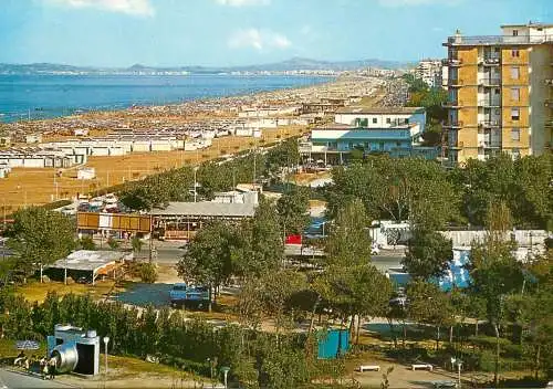 Italy Rimini veduta generale della spiaggia