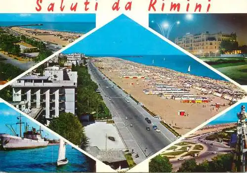Italy Saluti da Rimini several sights and sites