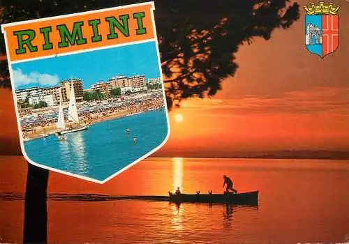 Italy Rimini sunset view