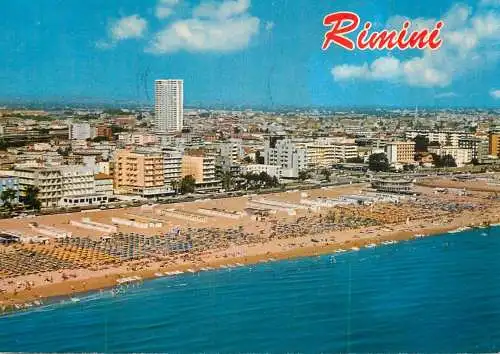 Italy Rimini panorama aereo