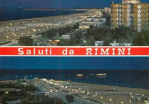 Italy Rimini by night multi view