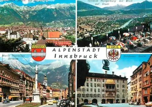 Austria Alpenstadt Innsbruck Tirol multi view