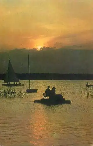 Romania Mamaia apus de soare Siut Ghiol