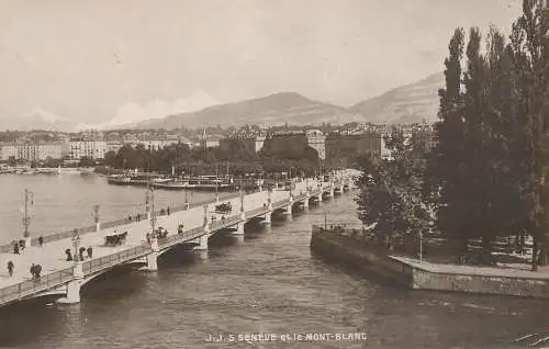 Switzerland J.J. S. Geneve et le Mont Blanc