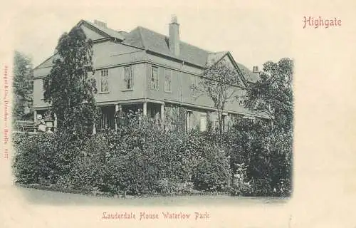 United Kingdom England Highgate Lauderdale House Waterlow park
