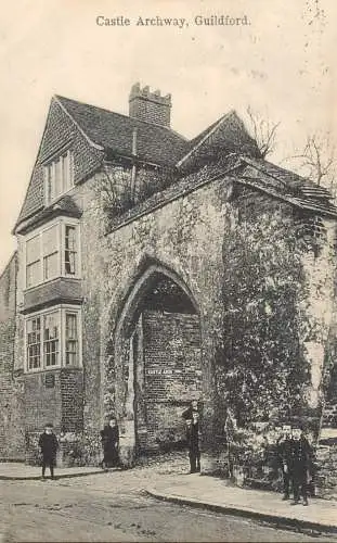 United Kingdom England Guildford castle archway