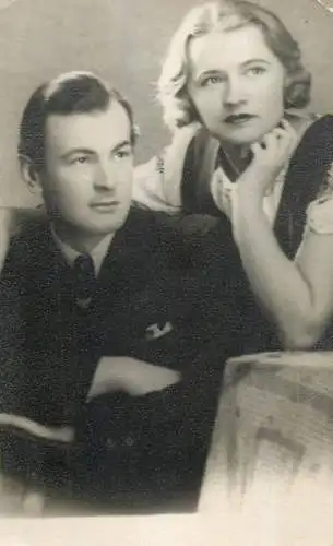 Photograph elegant couple 1936
