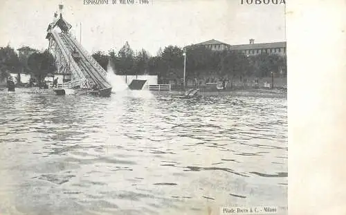 Italy Milano exposition of a slide 1906