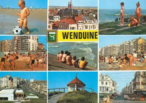 Belgium Wenduine littoral types and scenes multi view