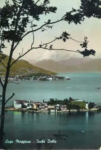 Italy Lago Maggiore Isloa Bella vista panoramica