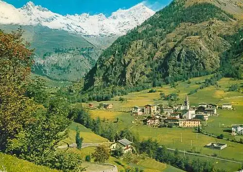Italy Val d'Aosta Ollomont, Gran Combin panoramic view