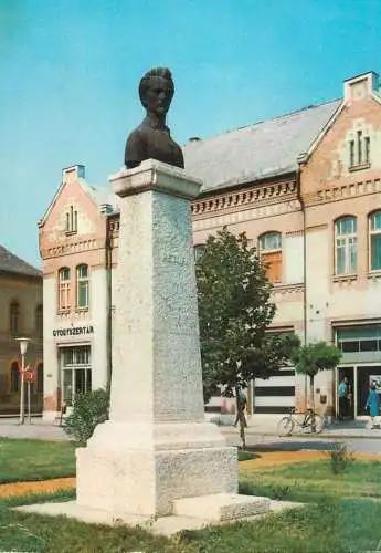 Hungary Gyor Petofi Sandor statue monument