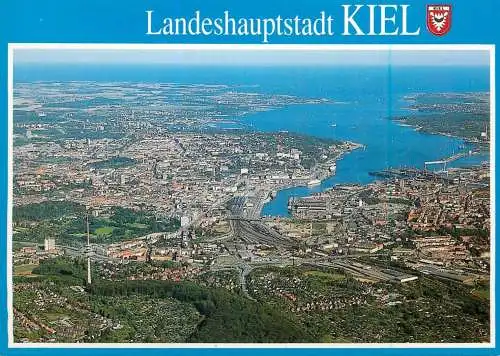 Germany Landeshauptstadt Kiel panoramic view
