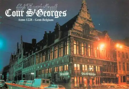 Belgium Gent Cour St Georges vue de nuit