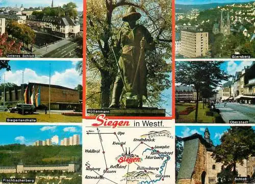 Germany Siegen/Westfalen multi view and map