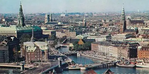 Denmark Copenhagen panoramic view