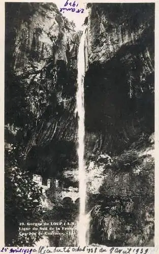 France Gorge du Loup (Alpes Maritimes) Ligne du Sud de la France Cascade