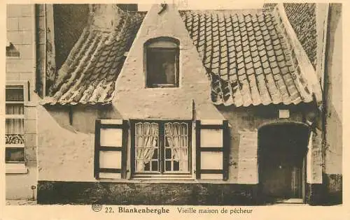 Belgium Blankenberge fisherman house