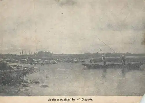 In the marshland by W. Roelofs painting