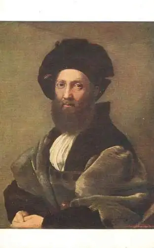 Artist fine art postcard Raphael Sanzio portrait of Balthazar Castiglione