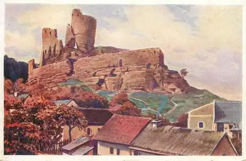 Artist fine art postcard Hrad Michalovice