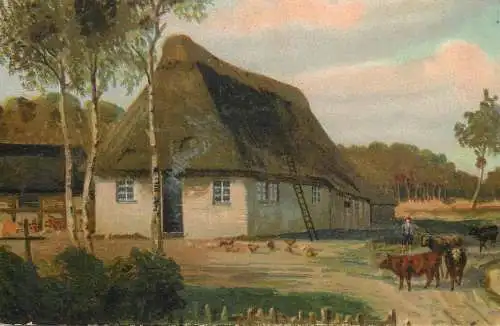 Artist fine art postcard W. Ebbinghaus einsames gefoft