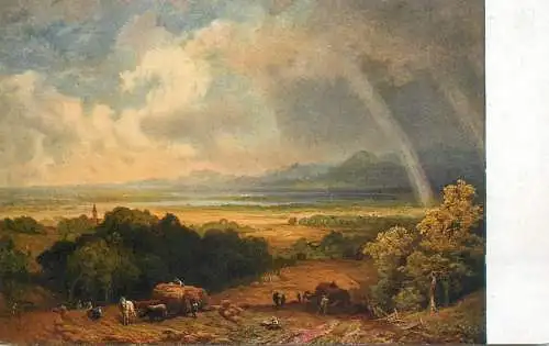 Artist fine art postcard Eduard Schleich Chiemseelandschaft