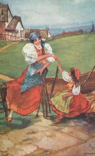 Artist fine art postcard R. Kominek Victoria
