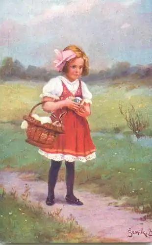 Artist fine art postcard Joza Uprka literaci