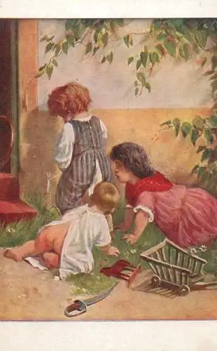 Artist fine art postcard F. Sturm incomprehensible