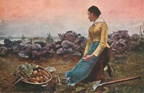 Artist fine art postcard H. Koch angelus sonne