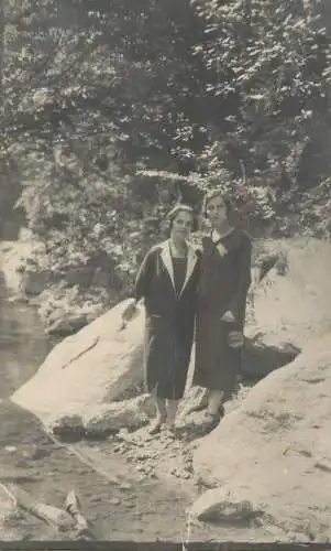 Real photo social history souvenir girls in nature