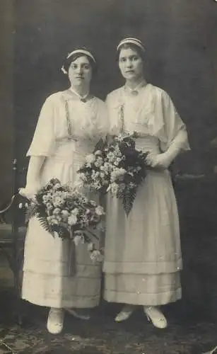 Real photo social history souvenir 1914 girl confirmation communion