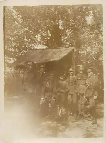 Real photo social history souvenir military company officer uniform