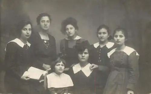 Real photo social history souvenir young girls school uniforms