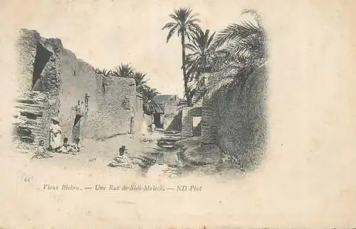 Algeria Biskra une rue de Sidi Maleck