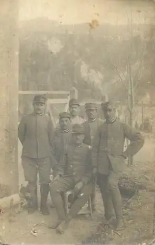 Real photo soldiers brigade uniform 1917