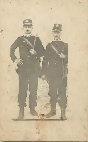 Real photo soldiers uniform