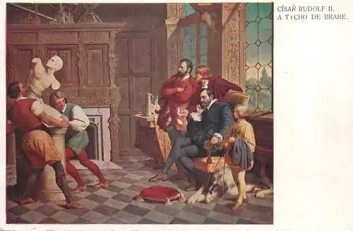Artist fine art postcard Cisar Rudolf A Tycho de Brahe