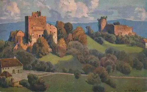 Artist fine art postcard Ottrotter Schlosser