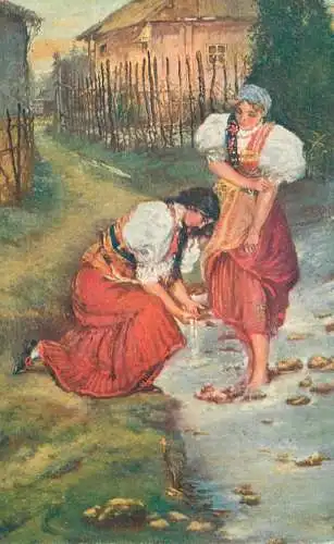 Artist fine art postcard R. Kominek Victoria