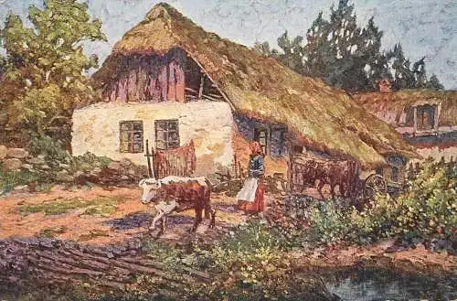 Artist fine art postcard Rob Holzer z ceske vesnice