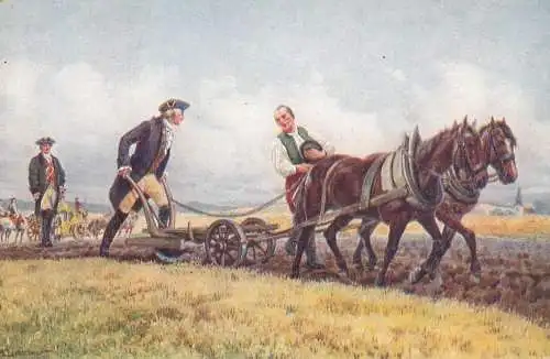 Artist fine art postcard Ad. Liebscher Cisar Josef II