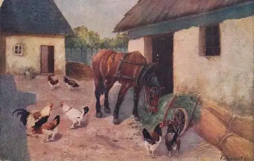 Artist fine art postcard V. Kapeck