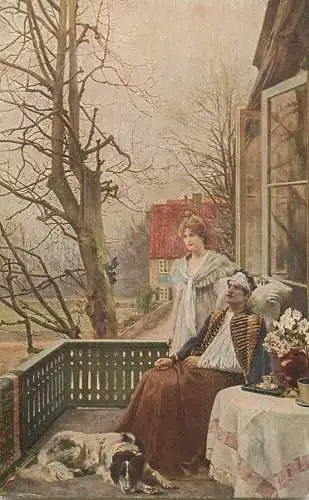Artist fine art postcard R. Eichstadt pinx espoir du printemps