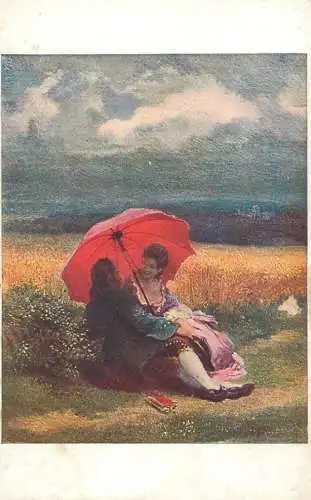 Artist fine art postcard J. Manes im sommer