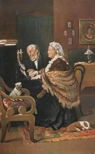 Artist fine art postcard W. E. Makowsky vierhandig